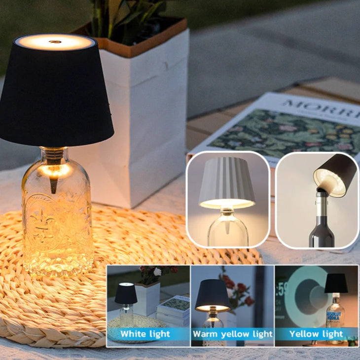 GlowingGlass Bottle Lamp